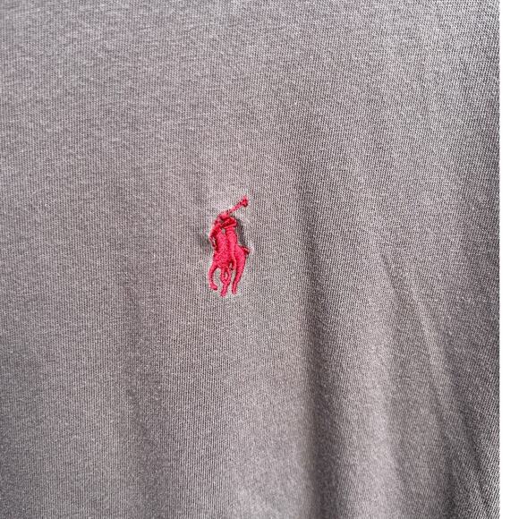 Polo Ralph Lauren gray t-shirt with red pony logo Size Large - Picture 5 of 6